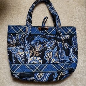 Vera Bradley toggle tote in Windsor Navy